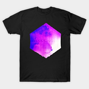 Hexagon shield design purple T-Shirt